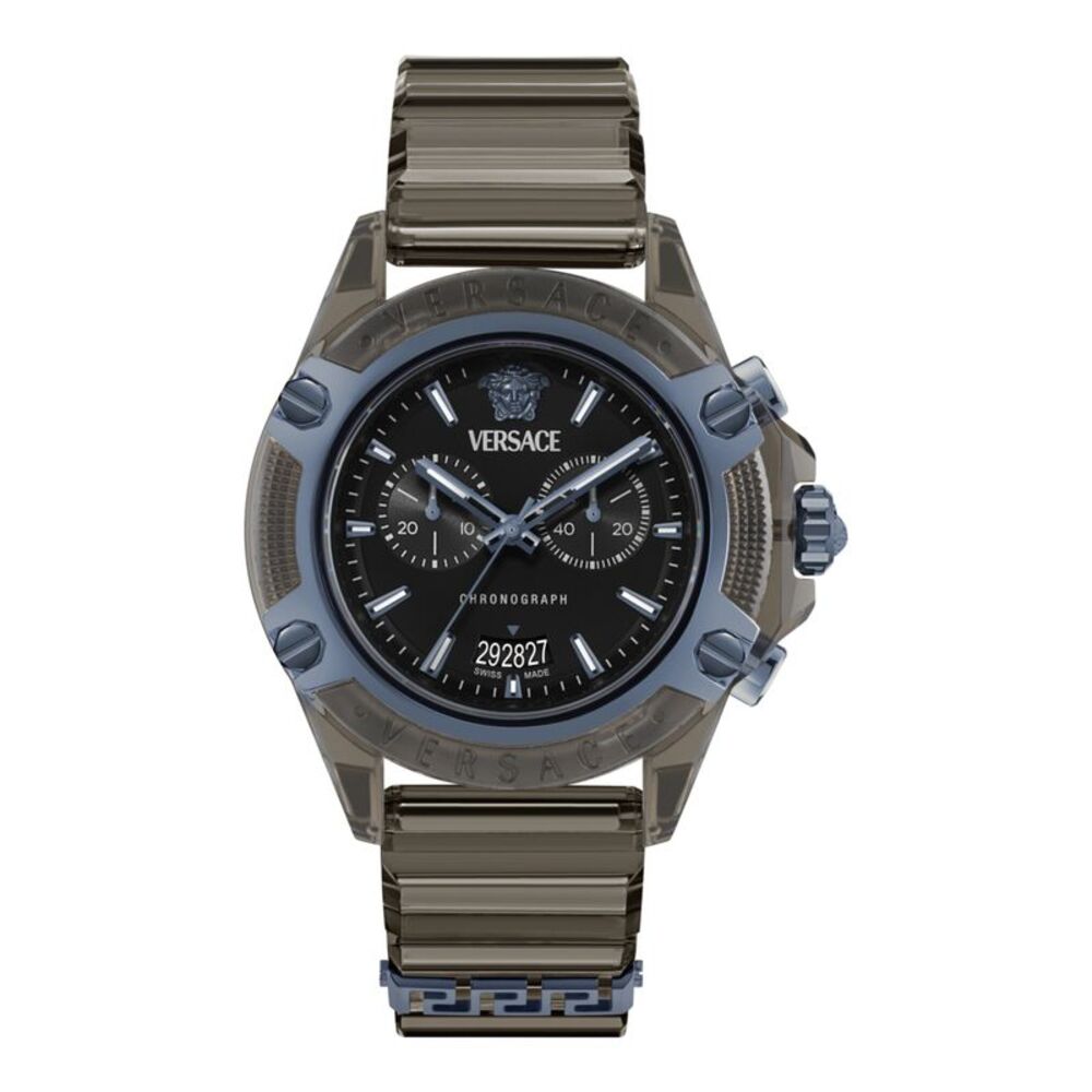 Versace Icon Active Chronograph Watch Black Mens